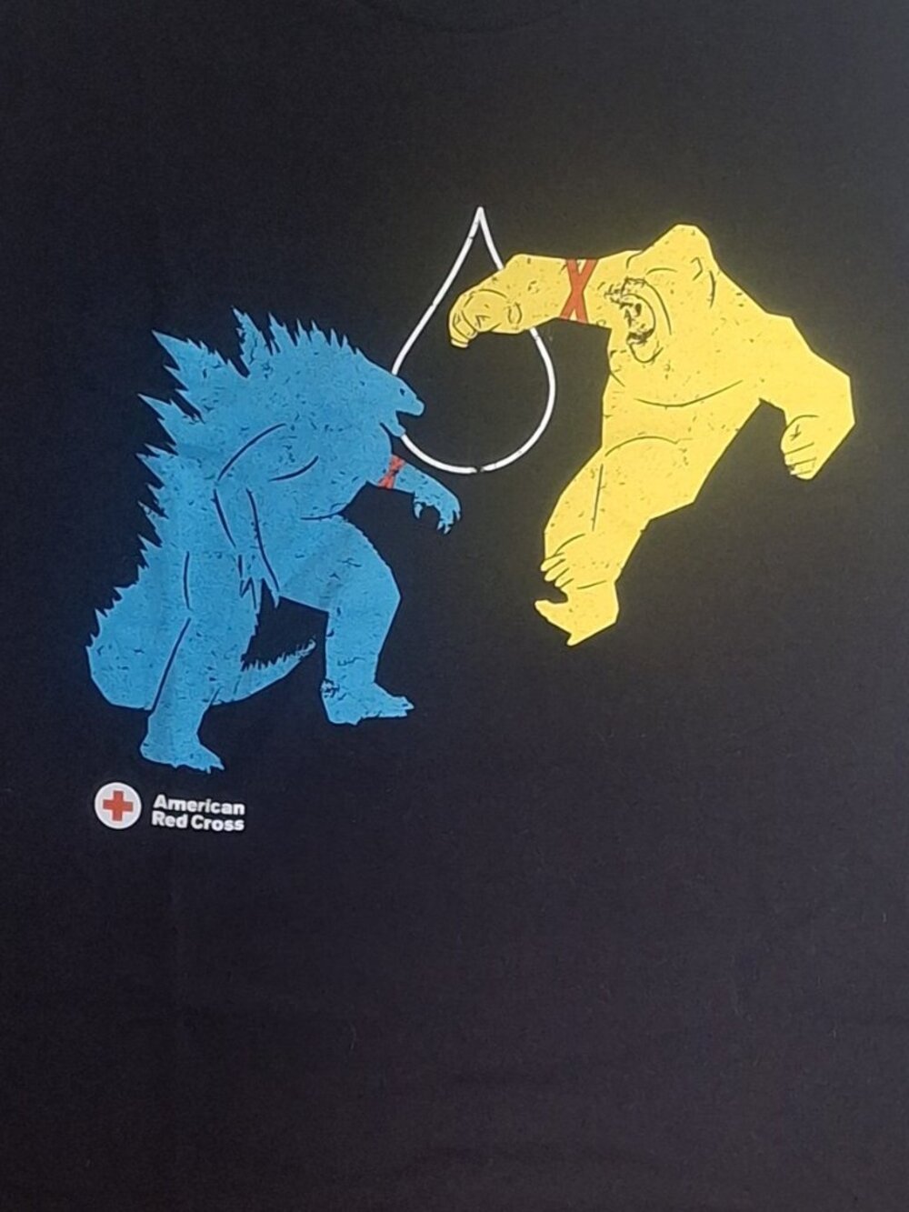 T Shirt Movie Godzilla x Kong The New Empire 2024 American Red Cross Size XL
